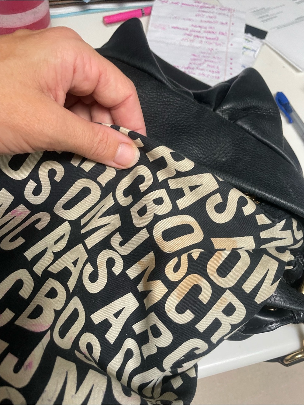 Marc by Marc Jacobs Black Pebbled Leather Hobo with Gold Hardware - Picture 16 of 16